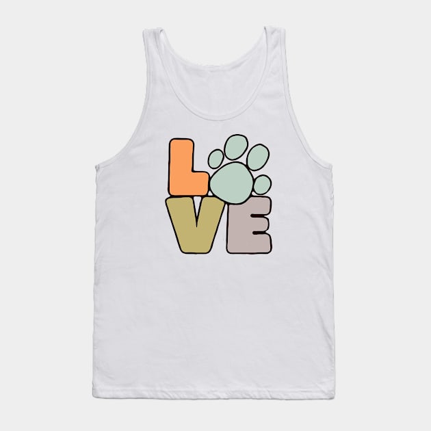 LOVE (color) Tank Top by My Dog Is Cutest